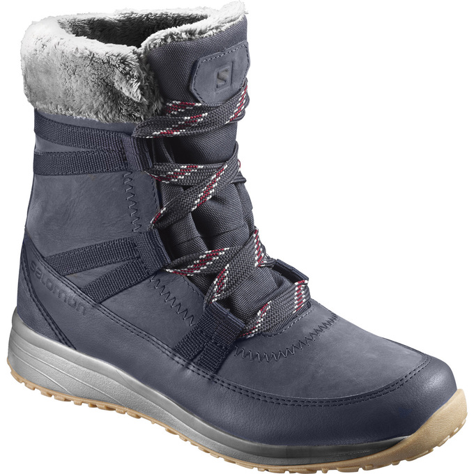 Botas De Invierno Salomon Hombre Azul Marino - Salomon Argentina HEIKA LTR CS WP ,136789-RGZ